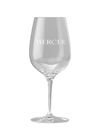 Mercer Logo Wineglass